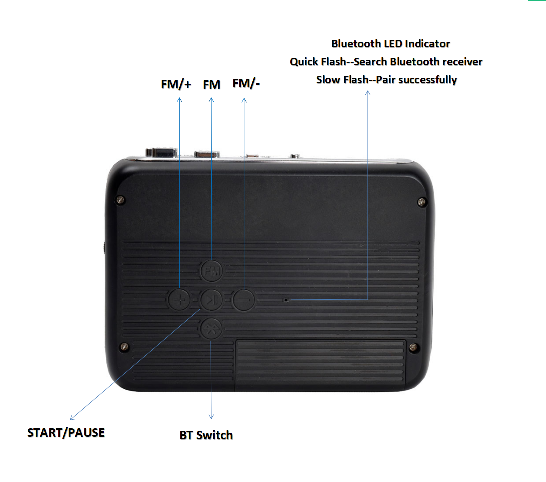 Really Clear tape recorder with cassette recorder player tape to mp3 converter j