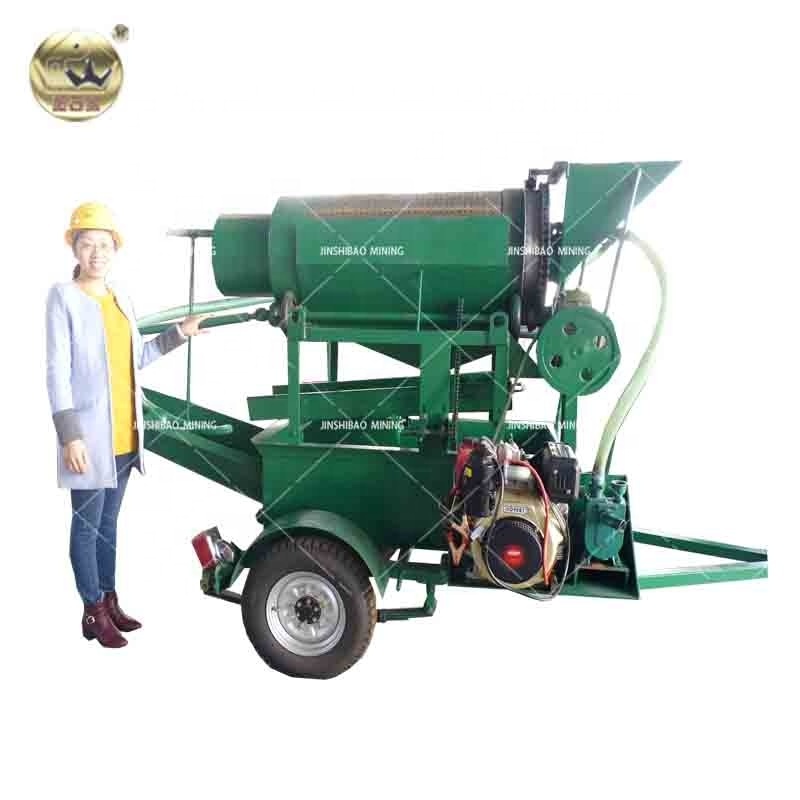 Portable Small Mini Trommel Gold Washing Plant for sale