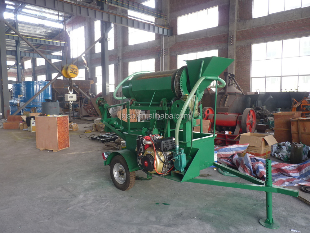 Portable Small Mini Trommel Gold Washing Plant for sale