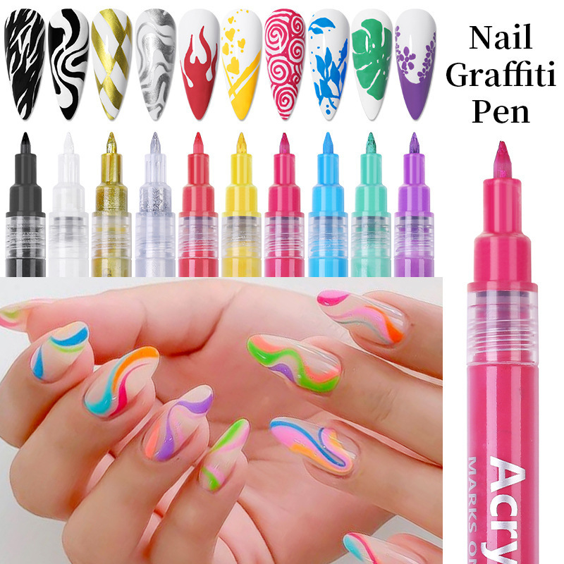 New one step glue 3 in 1 nail grease glue pen nail polish set uv gel nail polish 2 in 1