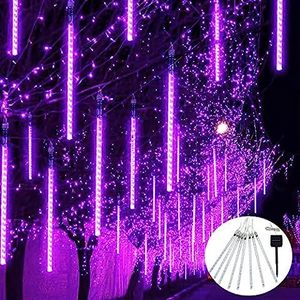 solar powered outdoor colorful 8 tubes 288 led waterproof led shower pot light lights