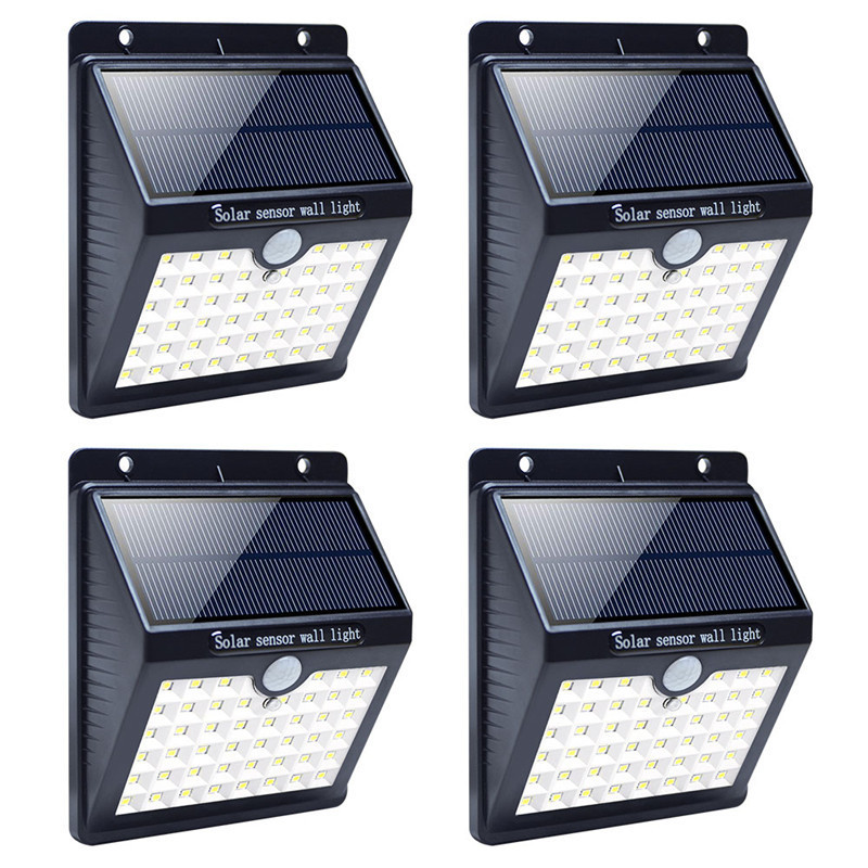 PIR motion sensor LED solar garden light ABS material IP65 solar outdoor waterproof wall light Human body sensing light