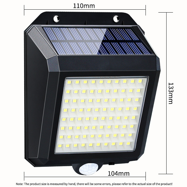 80 LED Solar street light PIR Motion Sensor Outdoor Solar Lamp IP65 Waterproof Wall Light solar garden lights  outdoor