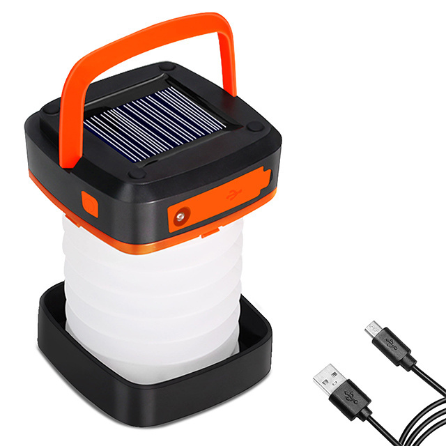 USB charging and discharging LED portable solar camping light 1W high-power tent light outdoor camping waterproof light