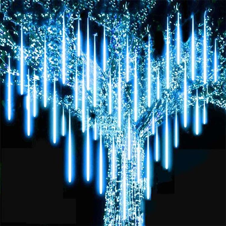 WTL Solar String Bulbs Outdoor Garden Tree Decoration Decorative Lighting Motif Hanging Christmas Rain Meteor Shower LED Lights