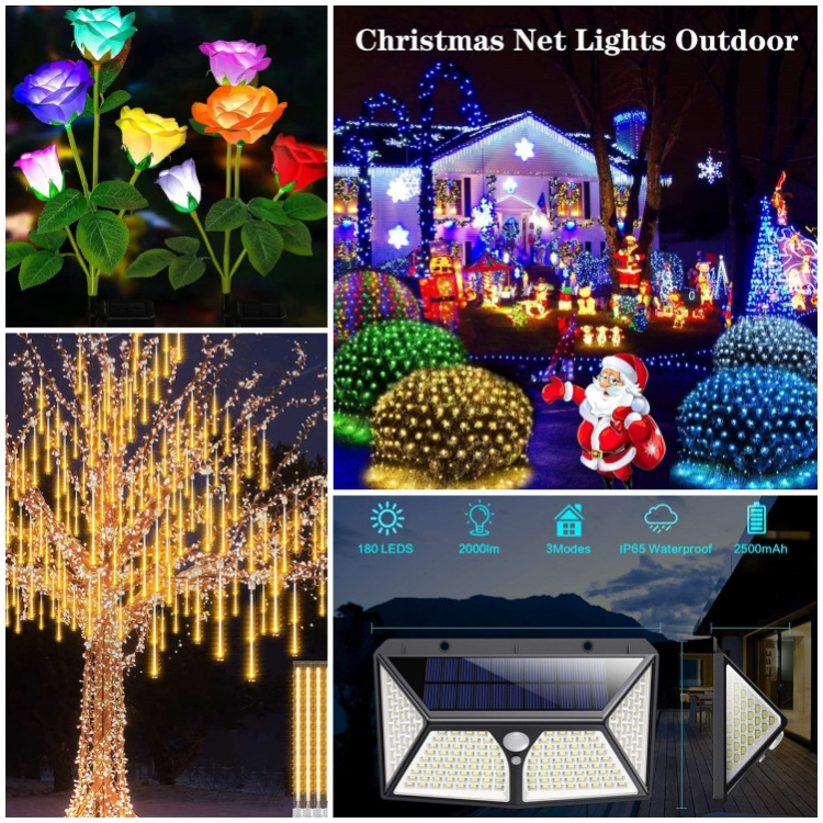 China WTL Waterproof LED String Bulbs Outdoor Lamp Solar Garden Christmas NEW Year's Lights Decoration Decor Decorative Lighting