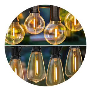 WTL Waterproof Bulbs LED String Lights S14 G40 Outdoor Lamp Christmas Party Light Decoration Solar Garden Decorative Lighting