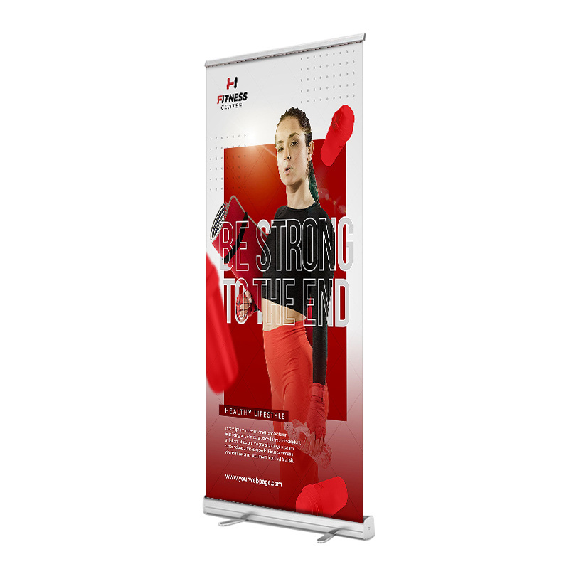 Portable roll up banner stand roller banner buy pull up banner display stand for outdoor