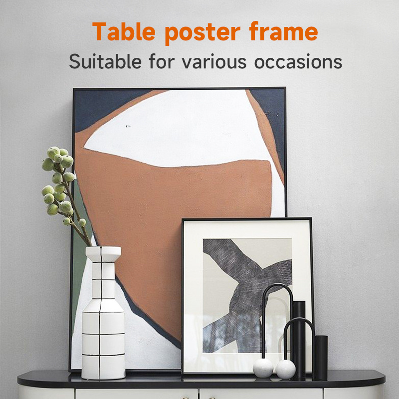 A1/A2/A3/A4 8mm Silver Snap Frames aluminum Extrusion Snap Frame Mitred Corners Poster Frames