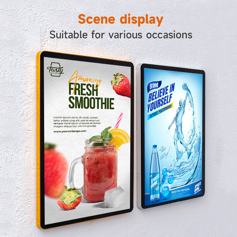 A1/A2/A3/A4 Magnetic Snap Frame Advertising Aluminium Restaurant Menu Signboard Poster Frame