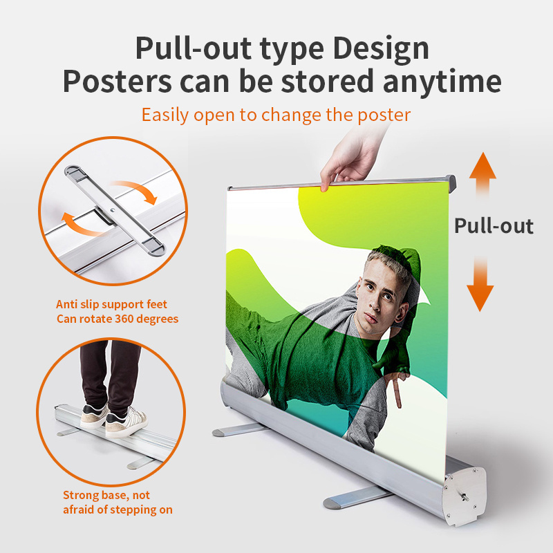 Portable roll up banner stand roller banner buy pull up banner display stand for outdoor