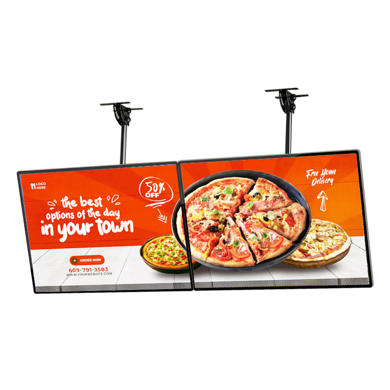 A1/A2 Milk Tea Shop Menu Illuminated Ultra Super Thin Slim LED Light Box Led Menu Board Light Box Ceiling Hanging