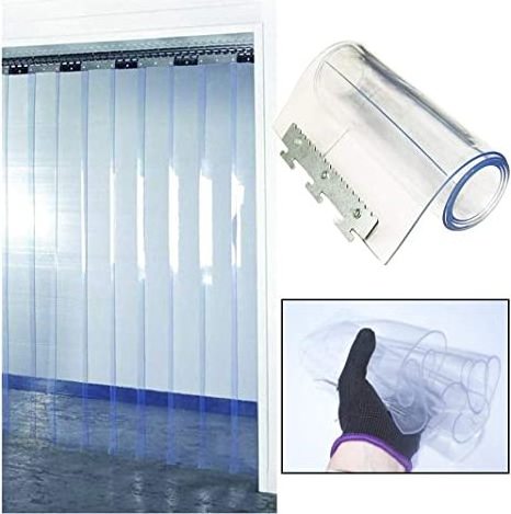 Custom PVC Clear Vinyl Plastic Curtains Door Flexible Dust Proof Wind Proof PVC Curtains