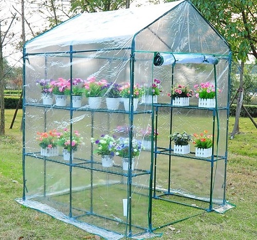 Large Walk In Greenhouse Clear Tarpaulin PVC Garden curtain Outdoor