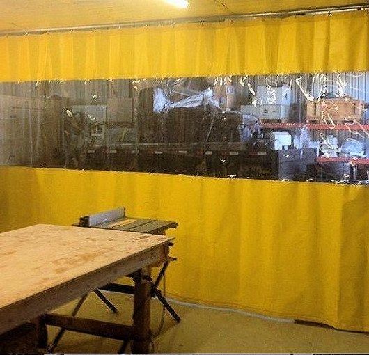 Garage Divider PVC  Curtains Insulated Garage Divider Industrial Curtain Wall Partition