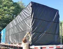 Heavy duty Trailer Tarp Ripstop 18oz Waterproof Lumber Flatbed Vinyl Truck Tarps