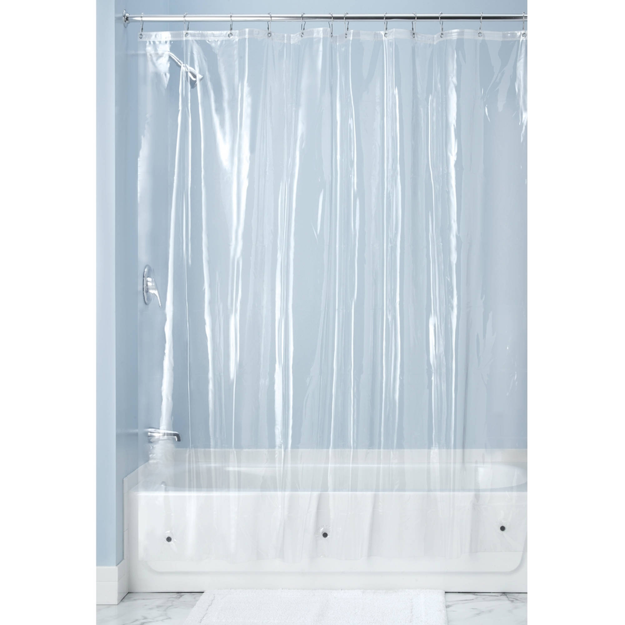 Soft Film Clear PVC Waterproof Mildew proof Bathtub Curtain Vinyl Shower Curtain