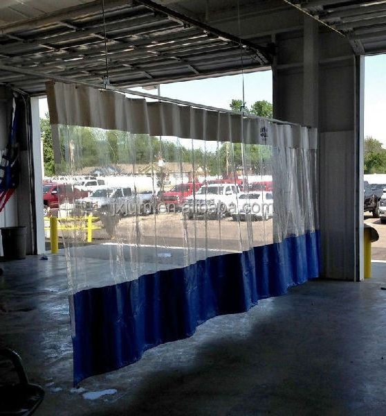 Transparent PVC Curtain Car Wash Curtain Clear Panel Industrial Plastic Curtains For Terrace