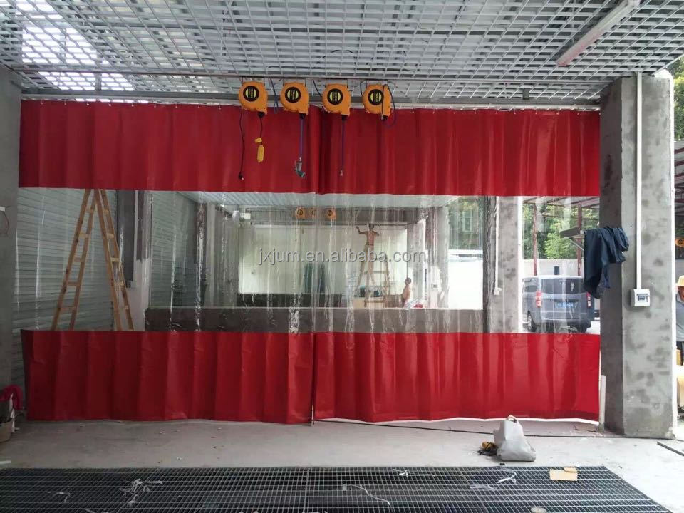 Custom PVC Vinyl Waterproof Curtains Walls and Car Wash Curtain