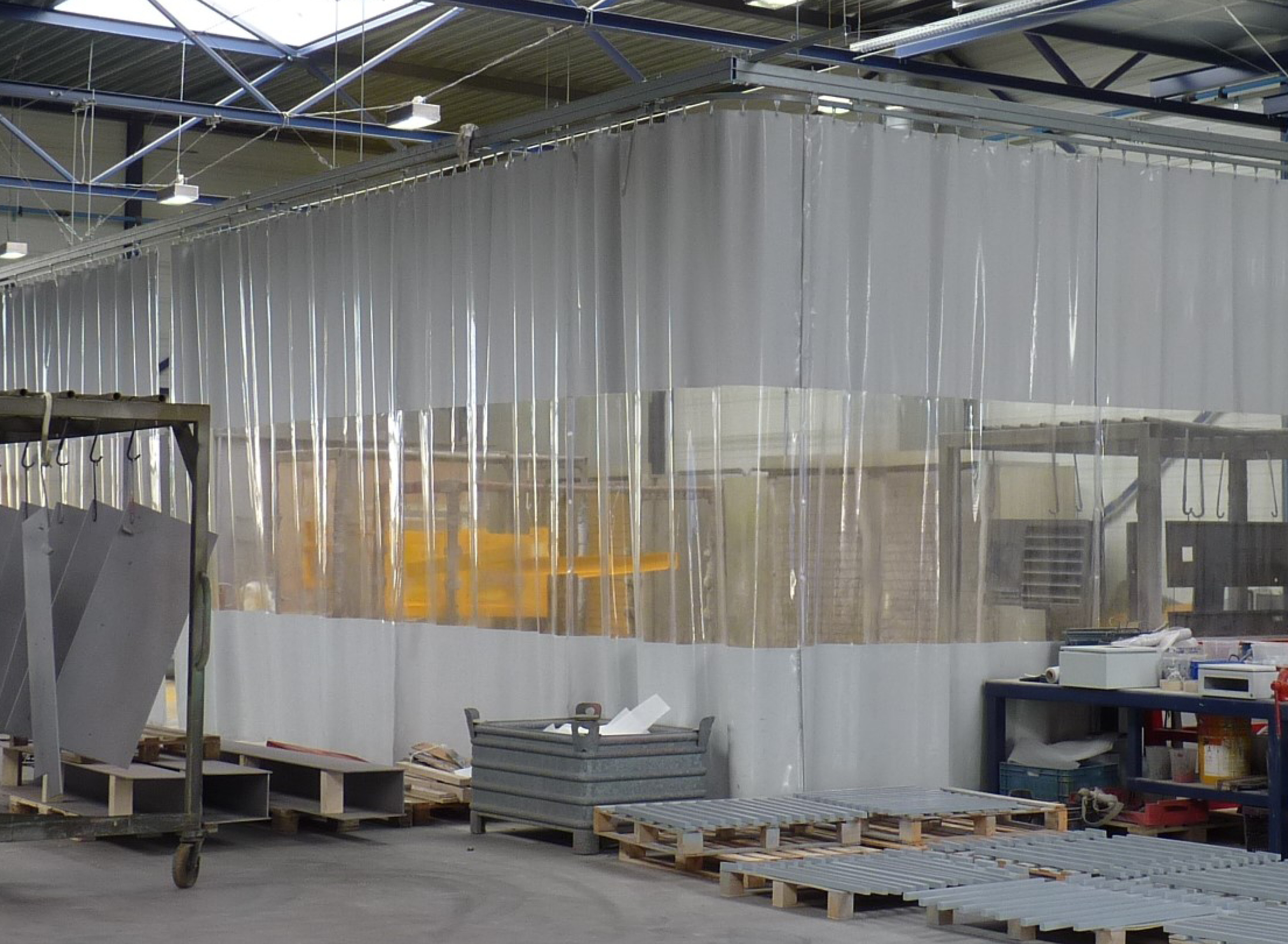 Garage Divider PVC  Curtains Insulated Garage Divider Industrial Curtain Wall Partition