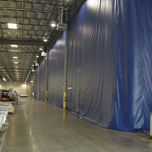 Warehouse Divider Industrial Curtain  heavy-duty industrial blackout curtain walls