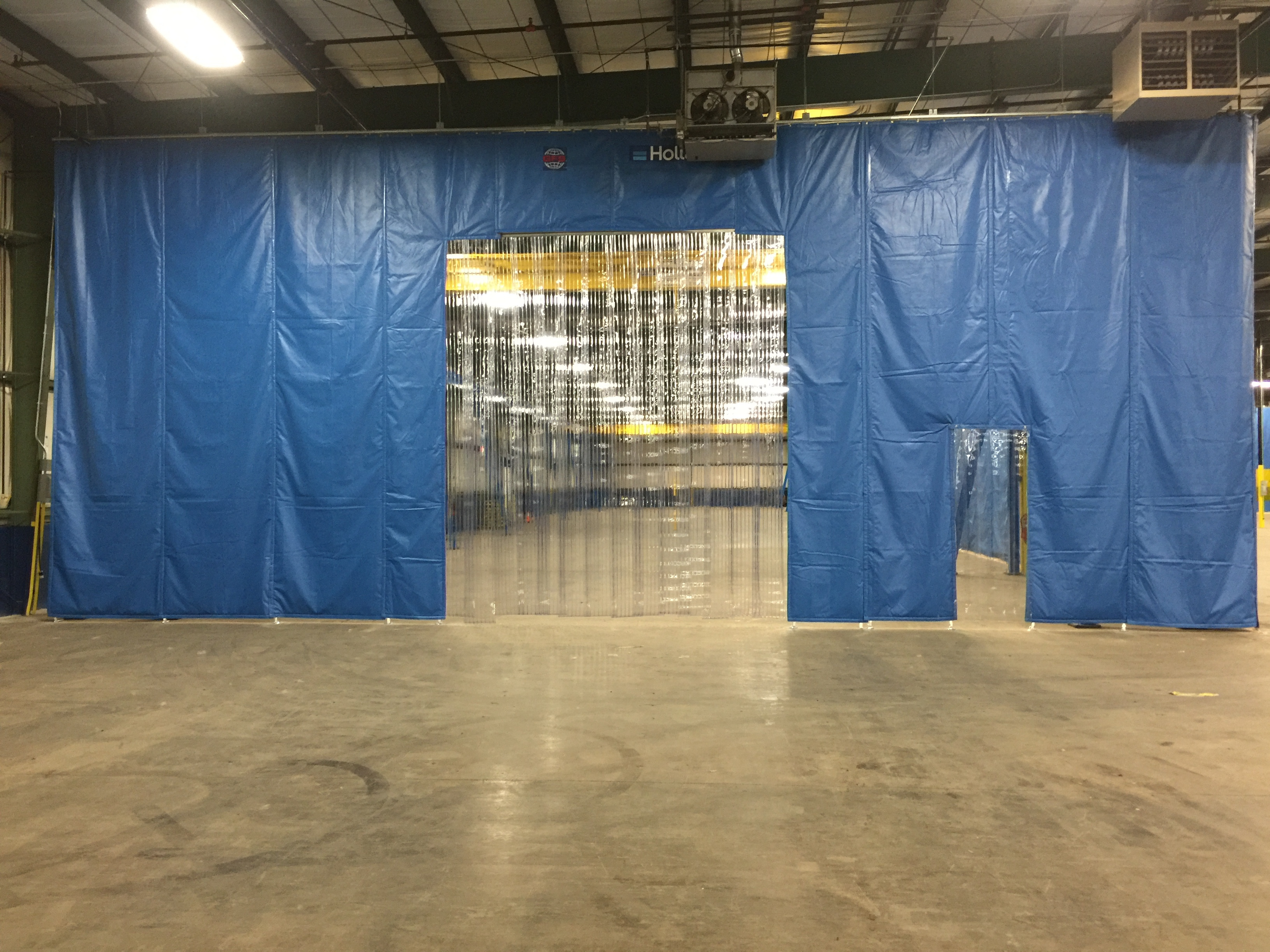 Warehouse Divider Industrial Curtain  heavy-duty industrial blackout curtain walls