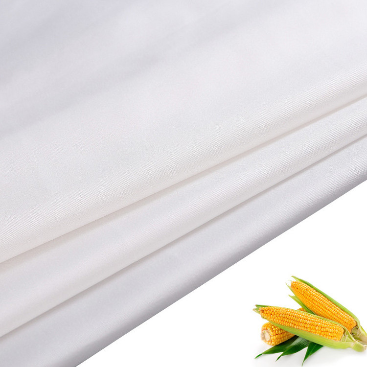 Breathable moisture absorption comfortable corn PLA biodegradable natural fiber fabric for garment