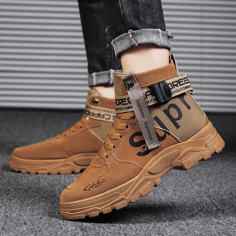 2022 new product round toe high top trendy men boots men