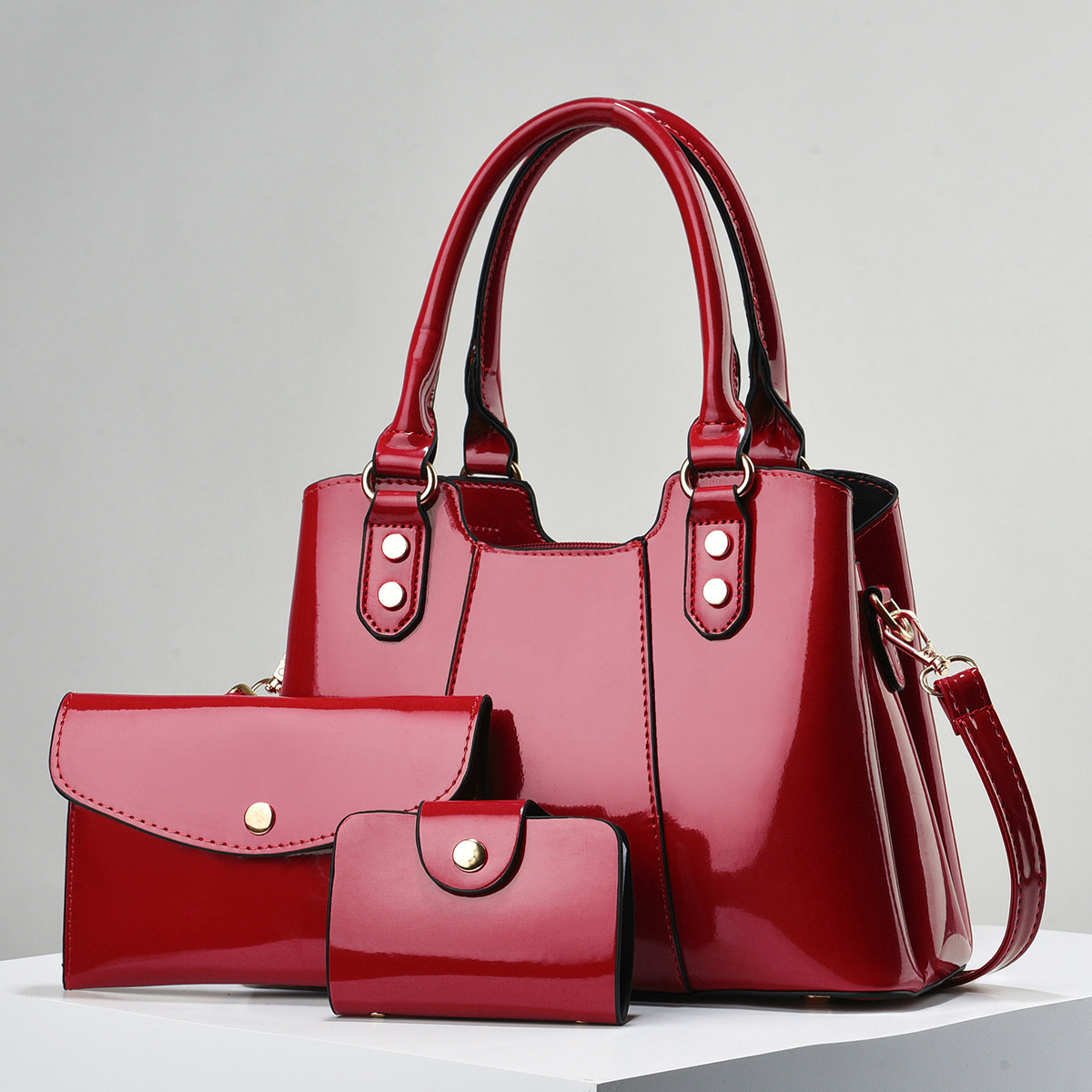 Guangzhou factory wholesale ladies bags high quality pu leather handbags for women