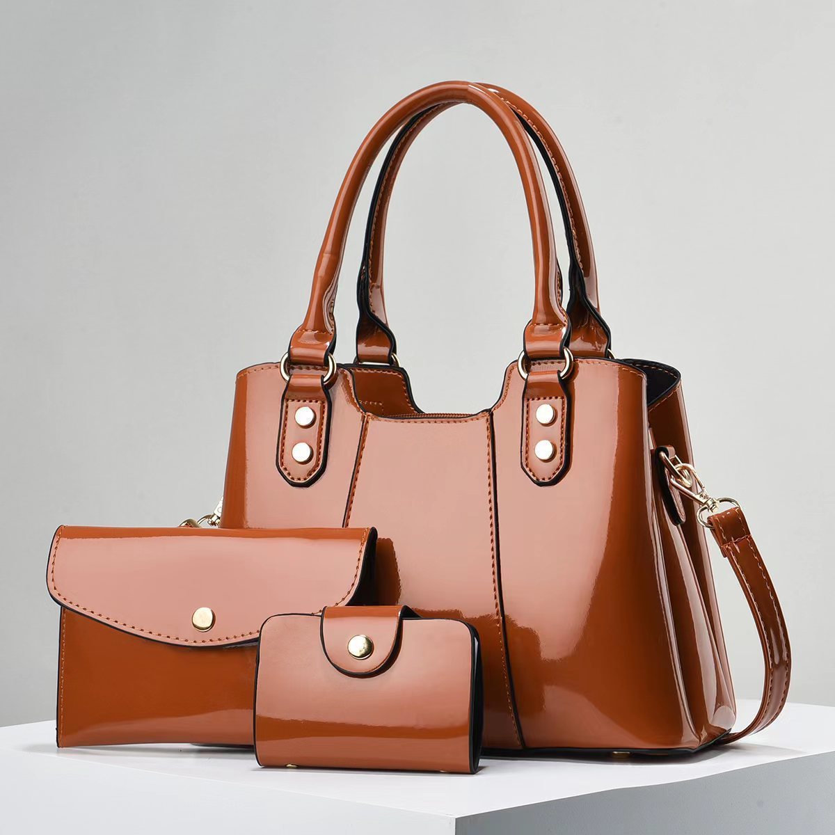 Guangzhou factory wholesale ladies bags high quality pu leather handbags for women