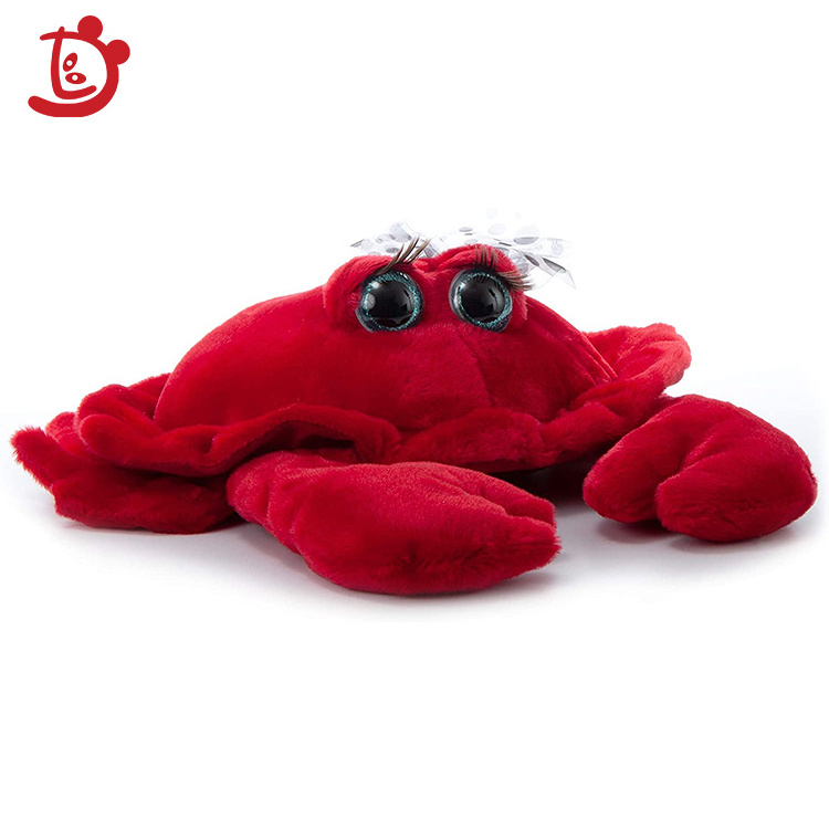 New Arrival Soft Cartoon Mini Crab Shape Wholesale Pink Cheap Custom Red Cute Crab Stuffed Animal Plush Crab Pillow Toys