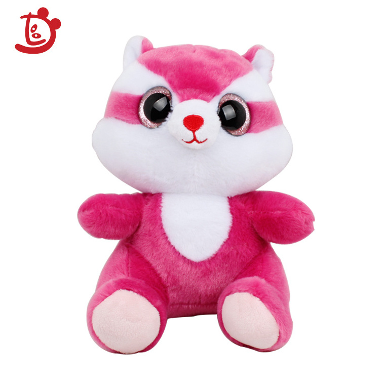 juguetes OEM design cartoon cute big eyes plush squirrel toy fashion custom stuffed plush soft toy lion Elephant Huskie squirrel