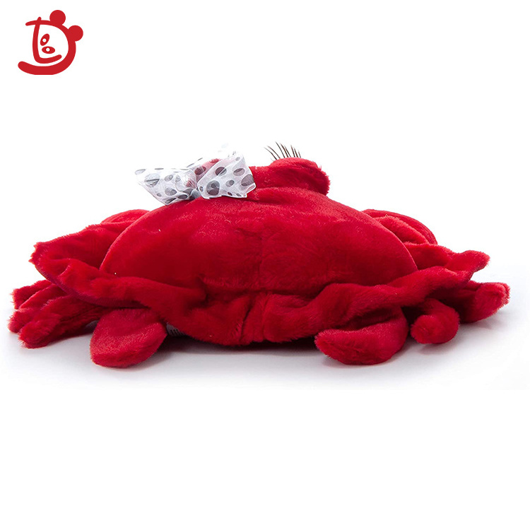 New Arrival Soft Cartoon Mini Crab Shape Wholesale Pink Cheap Custom Red Cute Crab Stuffed Animal Plush Crab Pillow Toys