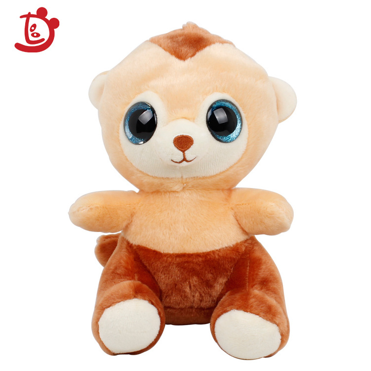 juguetes OEM design cartoon cute big eyes plush squirrel toy fashion custom stuffed plush soft toy lion Elephant Huskie squirrel