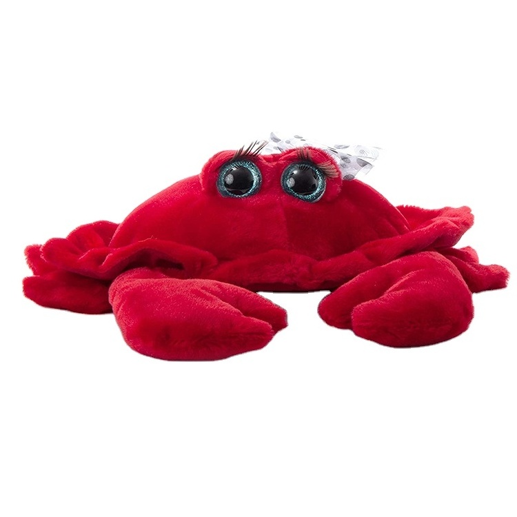 New Arrival Soft Cartoon Mini Crab Shape Wholesale Pink Cheap Custom Red Cute Crab Stuffed Animal Plush Crab Pillow Toys