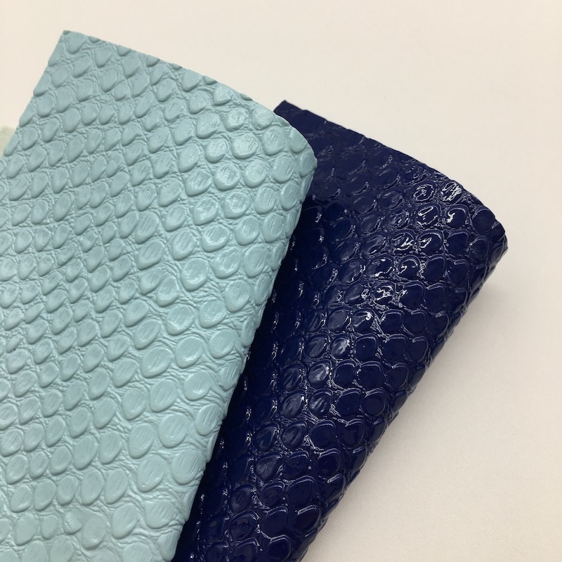 Embossed crocodile skin PU faux leather for making lady bags and shoes materials