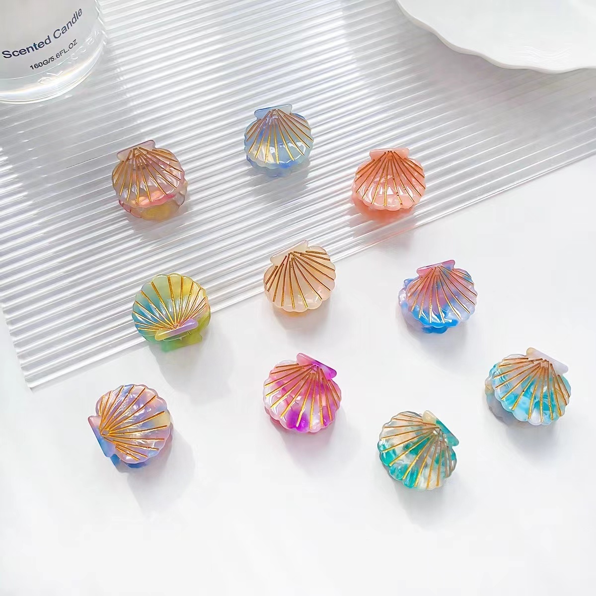 Cute mini sea shell claw clip kids Mini Seashells Hair Clip Sweet Hair Accessories For Women