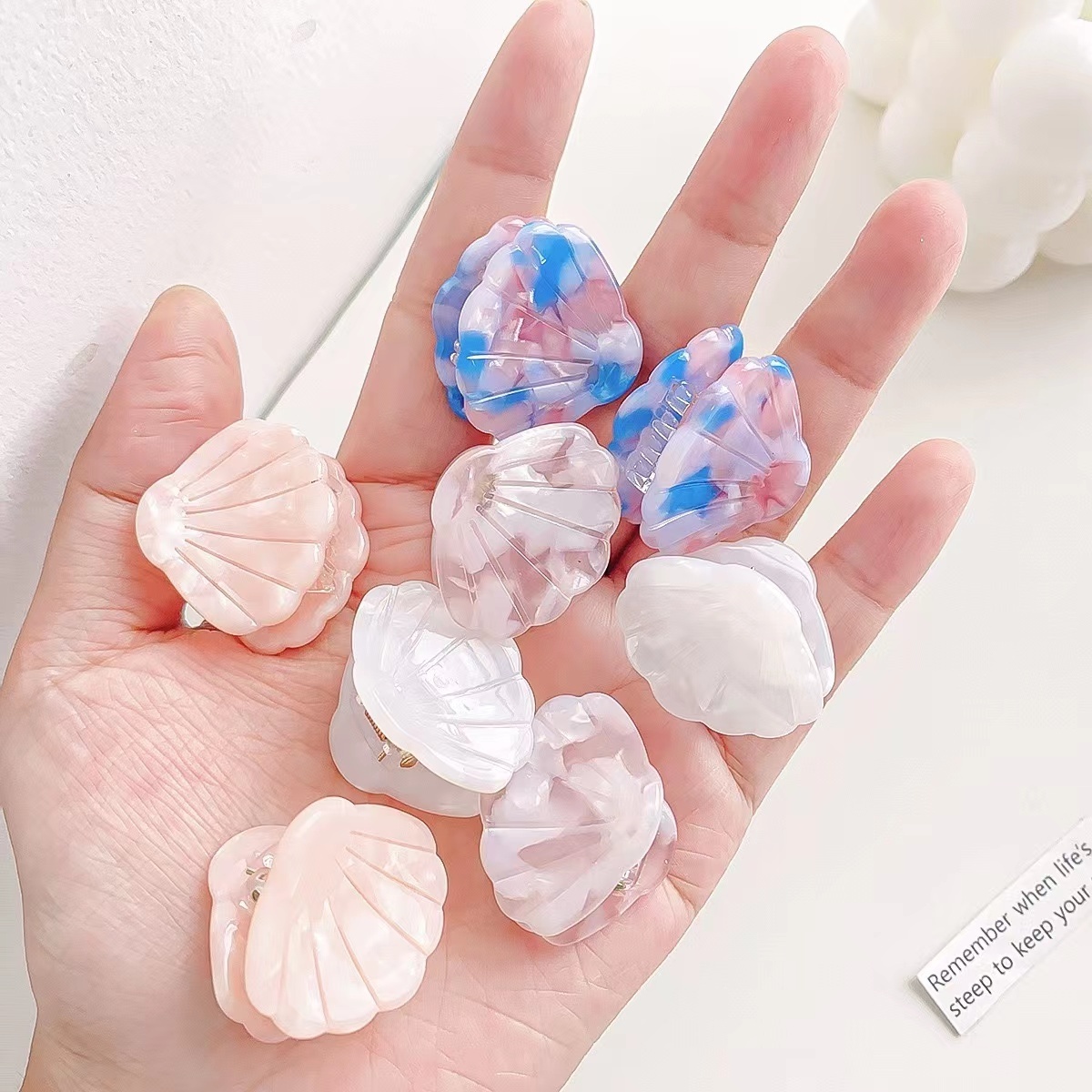 Cute mini sea shell claw clip kids Mini Seashells Hair Clip Sweet Hair Accessories For Women