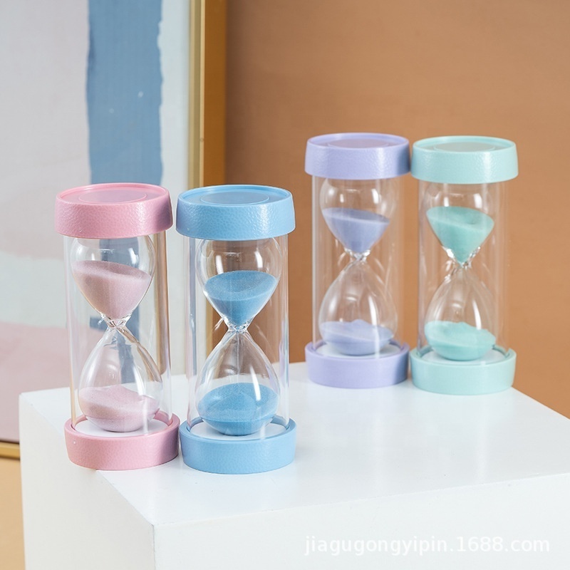 1-3-5-10-15-30 minute sand clock Fruit hourglass sand timer safe fall-proof hourglass sand timer