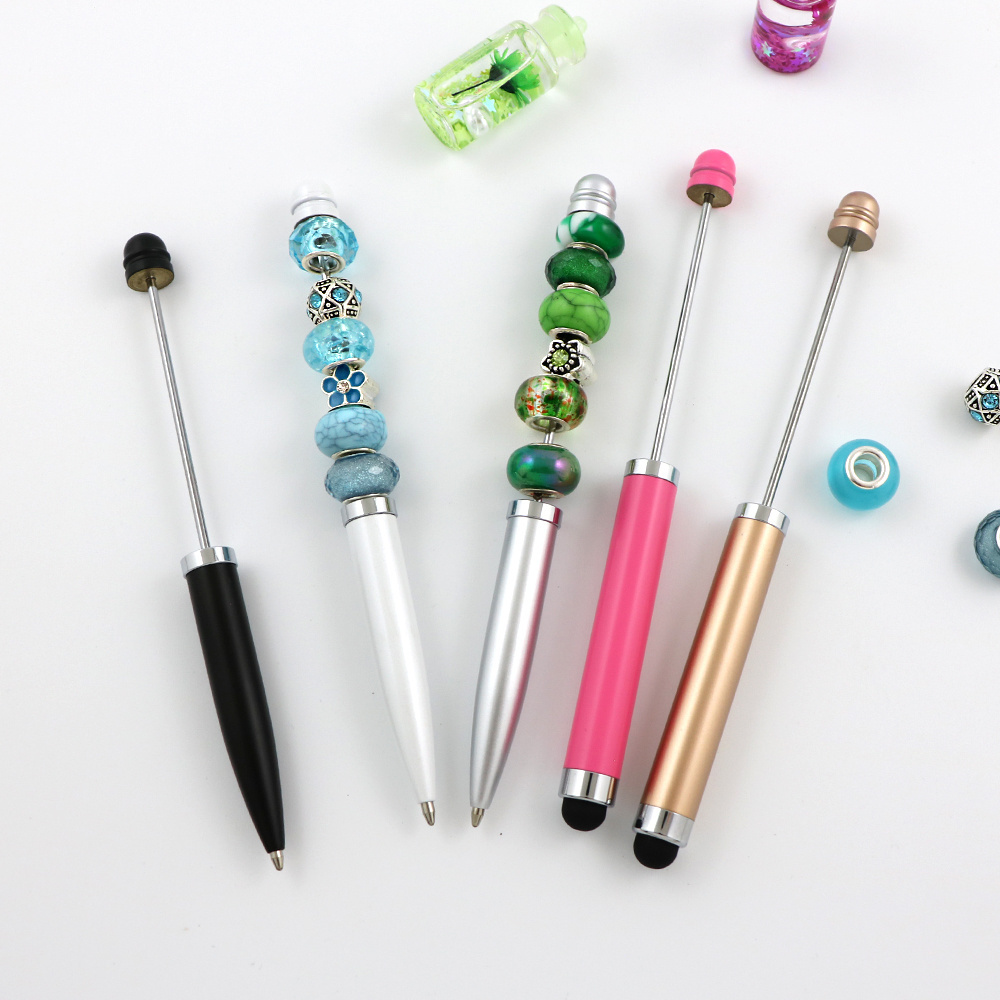 Great Sale DIY Beadable Items Stylus Touch Pens Fancy Stylo Personalized Funky Metal Blank Beadable Stylus