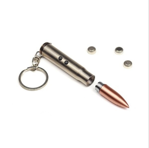 New Christmas Ideal Portable Mini Cool BULLET Ballpoint Pen With LED Flashlight And Key Chain Multifunction Tool Pen For Boys