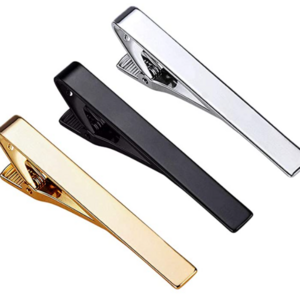 Wedding Anniversary Business and Daily Life Classic Tie Clip Silver Gold Black Necktie Tie Bar Pinch Clips