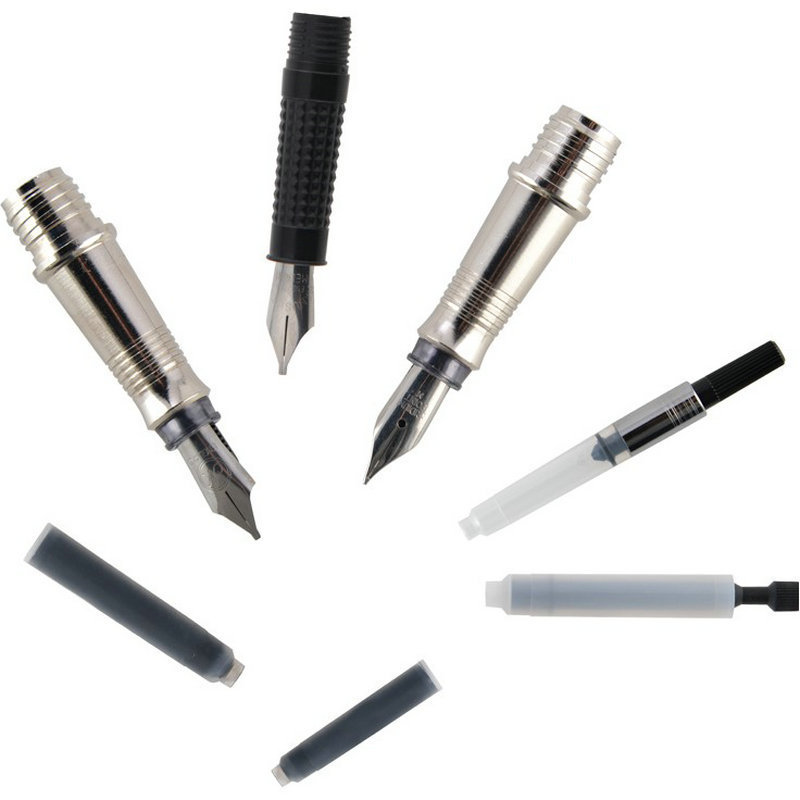 Wholesale Pen Parts Metal Pen making kits Fountain Pen Nibs Ink Convertor refill ink Cartridge