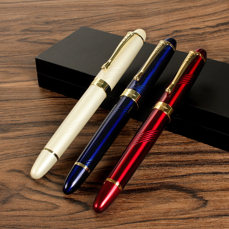 Wholesale Luxury Famous Brand Jumbo Pens Marble Paint Jinhao X450 Fountain Pen With Gift Pen Box