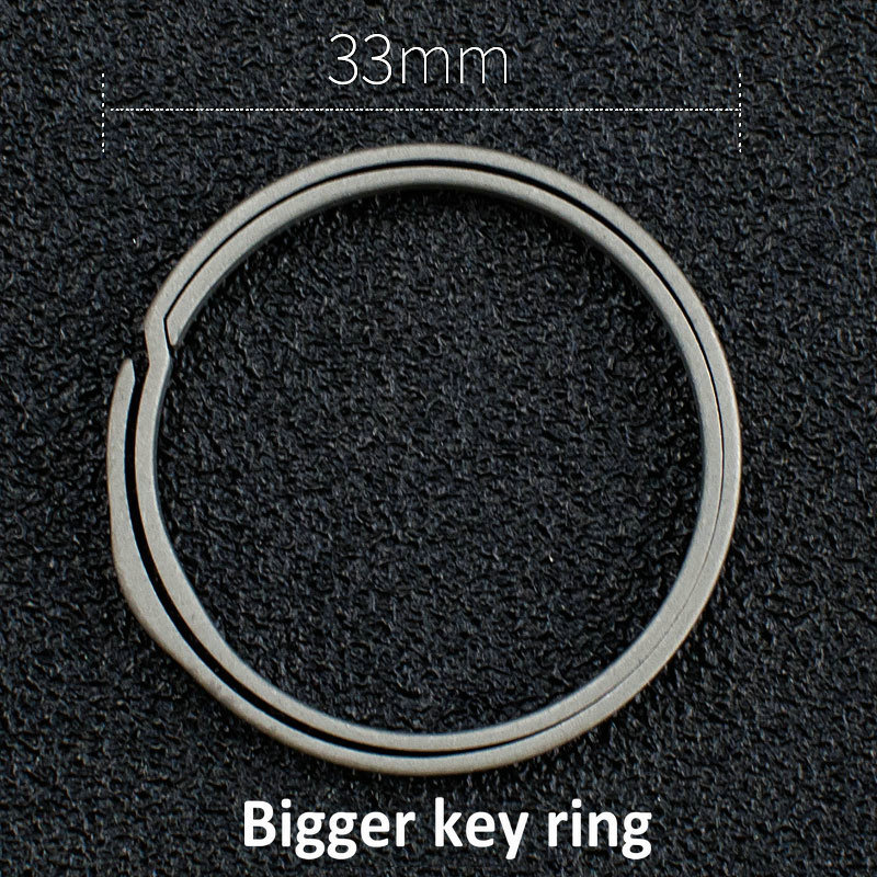 EDC Side-Pushing Designed Titanium Keyring Protect Nails Group Keys Quick Release Titanium Key Chain Key Rings Holder Split Ring