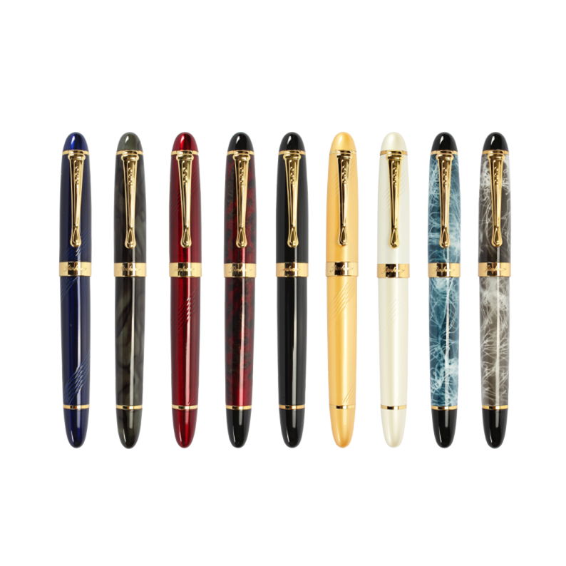 Wholesale Luxury Famous Brand Jumbo Pens Marble Paint Jinhao X450 Fountain Pen With Gift Pen Box