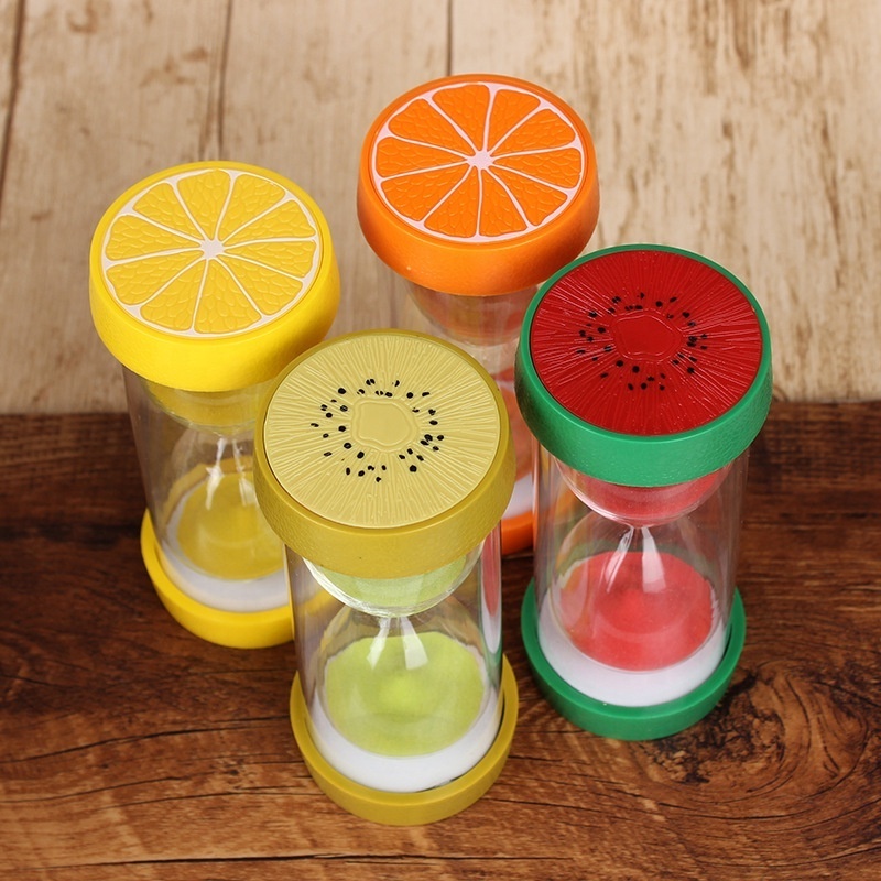 1-3-5-10-15-30 minute sand clock Fruit hourglass sand timer safe fall-proof hourglass sand timer