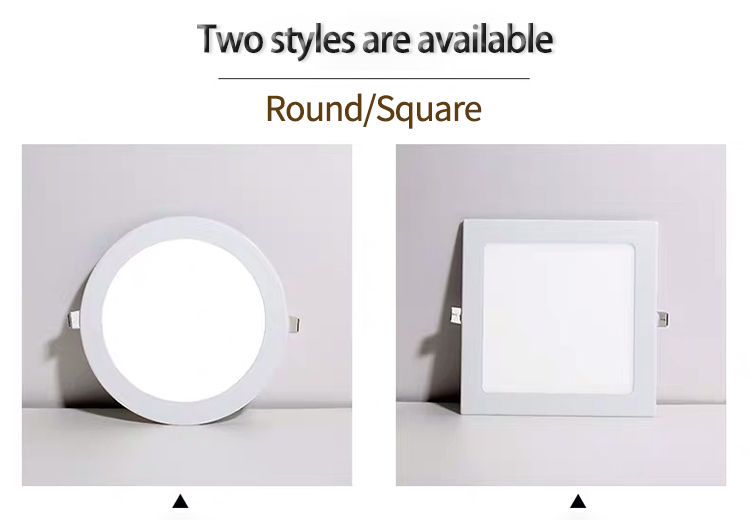 Indoor Panel Lighting Adjustable Recessed Mounted Frameless Round 3d Ceiling Led Panel Lights