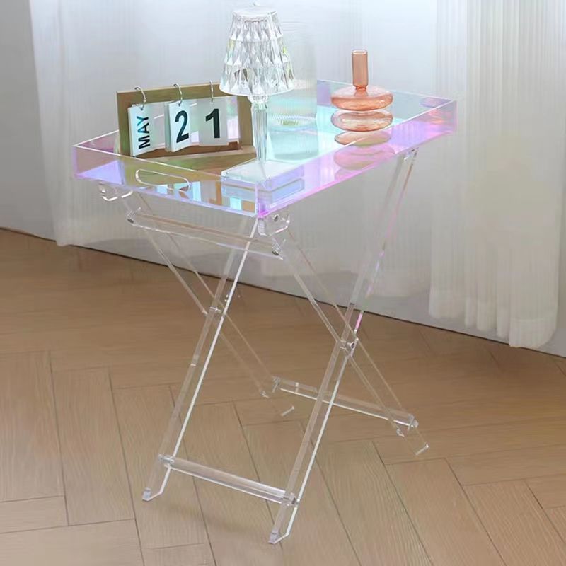 Transparent Acrylic Modern Creative Home Folding Table