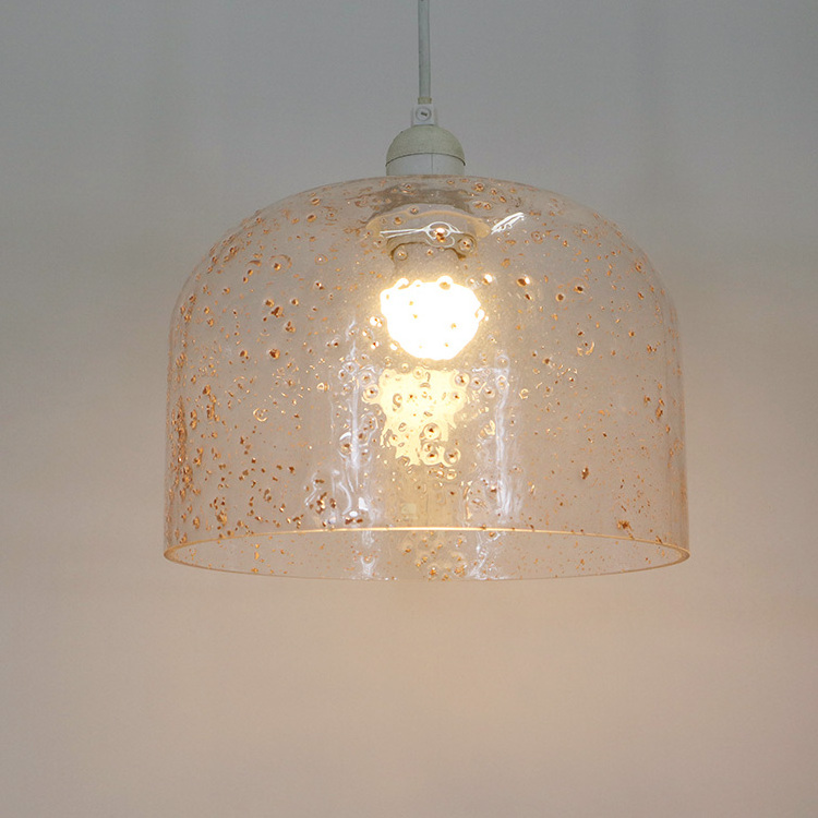 New Design Modern Hanging Pendant Lighting Seeded Glass Ceiling Lamp Shade For Home Hotel